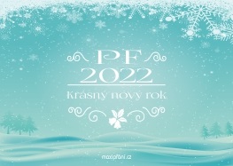 Přání nový rok PF 2022 krajina
