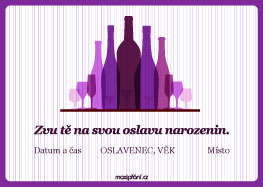 Pozvánka narozeniny vinobraní