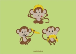 Pohlednice k svátku opičky