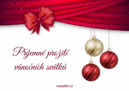 Přání k vánocům ozdoby