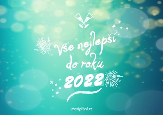 Novoroční blahopřání PF 2022 - Hvězdy - přední strana