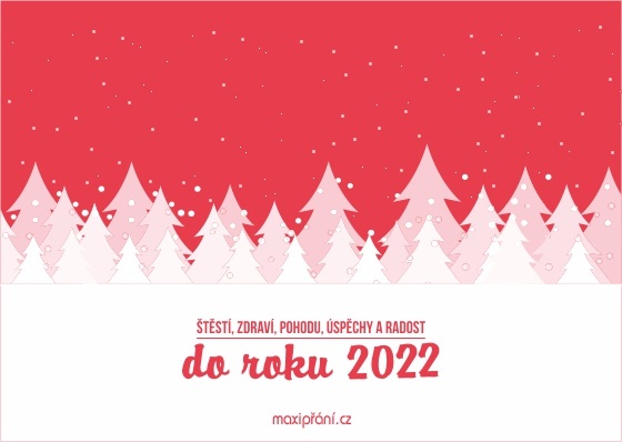 Novoroční přání PF 2022 - Les - přední strana